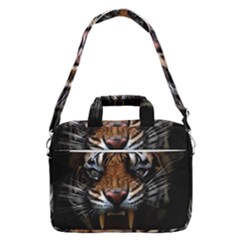 Tiger Angry Nima Face Wild Macbook Pro 16  Shoulder Laptop Bag by Cemarart