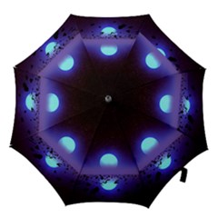 Sunset Colorful Nature Night Purple Star Hook Handle Umbrellas (small) by Cemarart