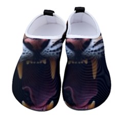 Tiger Angry Nima Face Wild Men s Sock-style Water Shoes by Cemarart