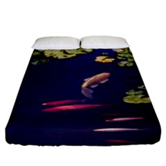 Koi Fish Carp Fitted Sheet (king Size) by Cemarart