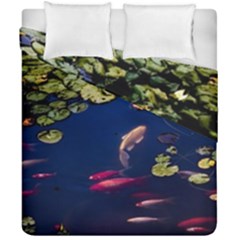 Koi Fish Carp Duvet Cover Double Side (california King Size) by Cemarart