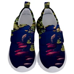 Koi Fish Carp Kids  Velcro No Lace Shoes by Cemarart