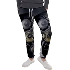 Abstract Style Gears Gold Silver Men s Jogger Sweatpants by Cemarart