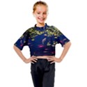 Koi Fish Carp Kids Mock Neck T-Shirt View1