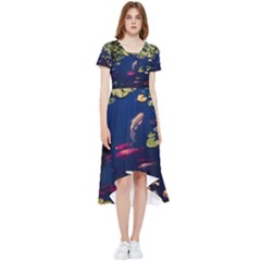 Koi Fish Carp High Low Boho Dress by Cemarart