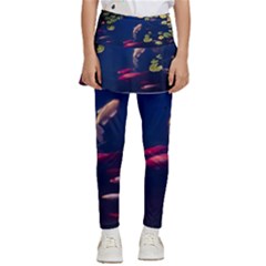 Koi Fish Carp Kids  Skirted Pants by Cemarart