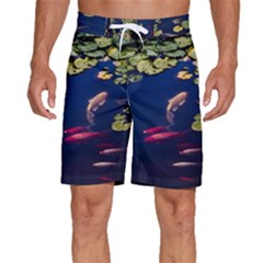 Koi Fish Carp Men s Beach Shorts by Cemarart