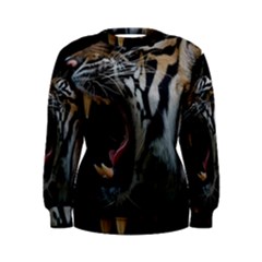 Angry Tiger Roar Women s Sweatshirt by Cemarart