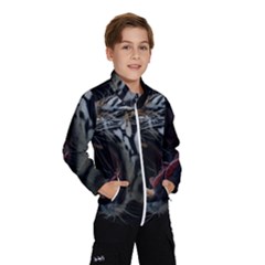 Angry Tiger Roar Kids  Windbreaker by Cemarart