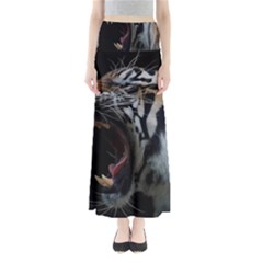 Angry Tiger Roar Full Length Maxi Skirt by Cemarart