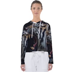 Angry Tiger Roar Women s Slouchy Sweat by Cemarart