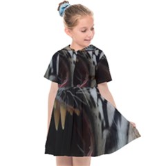 Angry Tiger Roar Kids  Sailor Dress by Cemarart