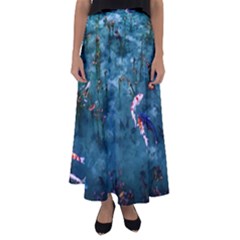 Fish Koi Carp Flared Maxi Skirt