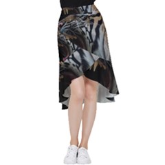 Angry Tiger Roar Frill Hi Low Chiffon Skirt