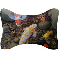 Koi Fish Clown Pool Stone Seat Head Rest Cushion