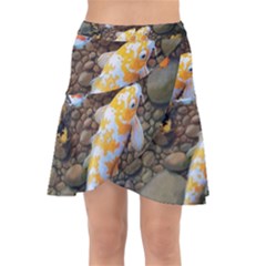 Koi Fish Clown Pool Stone Wrap Front Skirt by Cemarart