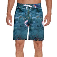 Fish Koi Carp Men s Beach Shorts by Cemarart