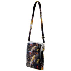 Koi Fish Clown Pool Stone Multi Function Travel Bag by Cemarart