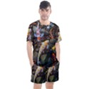 Koi Fish Clown Pool Stone Men s Mesh T-Shirt and Shorts Set View1