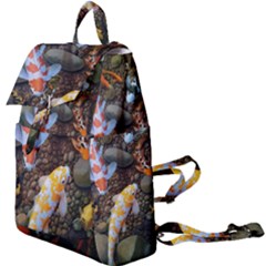 Koi Fish Clown Pool Stone Buckle Everyday Backpack