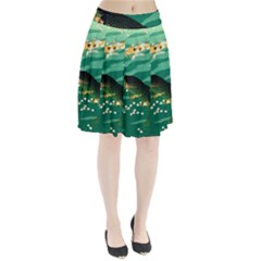 Japanese Koi Fish Pleated Skirt