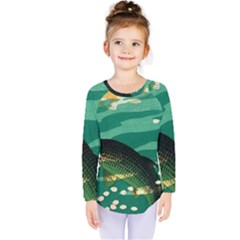 Japanese Koi Fish Kids  Long Sleeve T-shirt