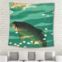 Japanese Koi Fish Square Tapestry (Large) View2