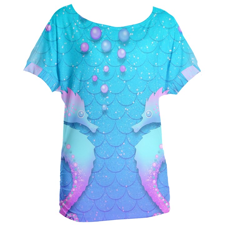 Seahorse Women s Oversized T-Shirt