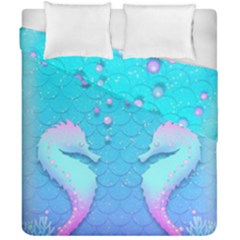 Seahorse Duvet Cover Double Side (california King Size) by Cemarart