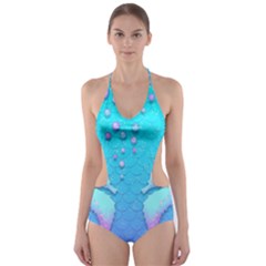 Seahorse Cut-out One Piece Swimsuit by Cemarart