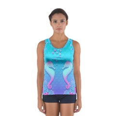 Seahorse Sport Tank Top  by Cemarart