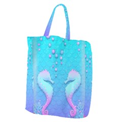 Seahorse Giant Grocery Tote by Cemarart