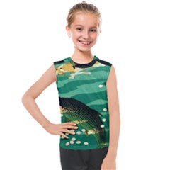 Japanese Koi Fish Kids  Mesh Tank Top by Cemarart