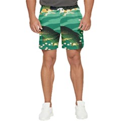 Japanese Koi Fish Men s Runner Shorts by Cemarart