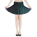 Abstract Effect Gold Led Light Pink Purple Red Mini Flare Skirt View3