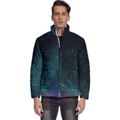 Abstract Effect Gold Led Light Pink Purple Red Men s Puffer Bubble Jacket Coat by Cemarart