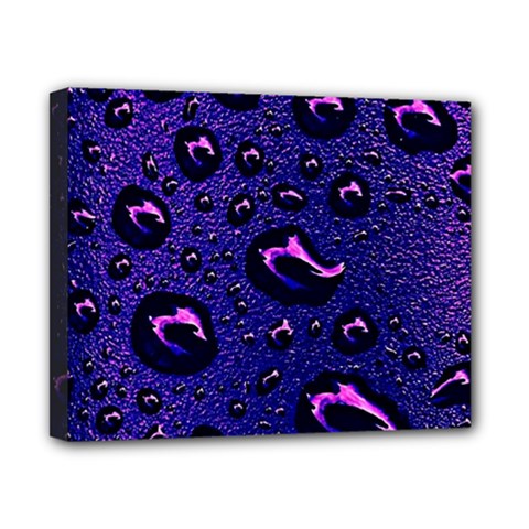 Purple Waterdrops Water Drops Canvas 10  X 8  (stretched) by Cemarart