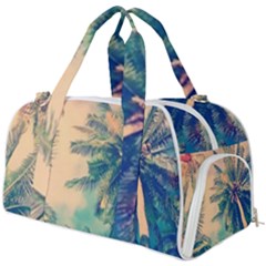 Palm Trees Beauty Nature Clouds Summer Burner Gym Duffel Bag by Cemarart