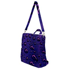 Purple Waterdrops Water Drops Crossbody Backpack by Cemarart