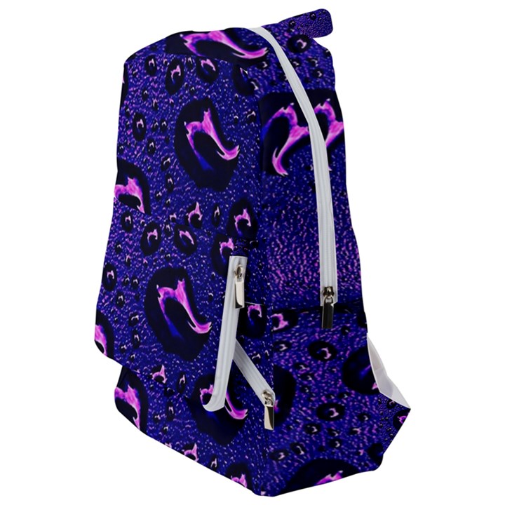 Purple Waterdrops Water Drops Travelers  Backpack