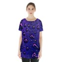 Purple Waterdrops Water Drops Skirt Hem Sports Top View1