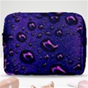 Purple Waterdrops Water Drops Make Up Pouch (Large) View1