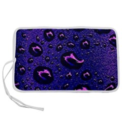 Purple Waterdrops Water Drops Pen Storage Case (s) by Cemarart