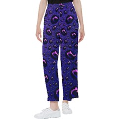 Purple Waterdrops Water Drops Women s Pants  by Cemarart