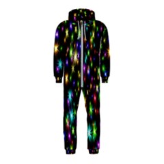 Star Colorful Christmas Abstract Hooded Jumpsuit (kids) by Cemarart