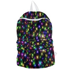 Star Colorful Christmas Abstract Foldable Lightweight Backpack by Cemarart