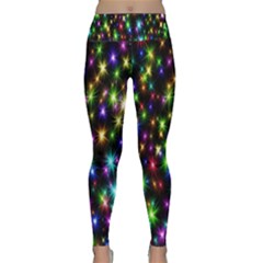 Star Colorful Christmas Abstract Lightweight Velour Classic Yoga Leggings by Cemarart