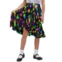 Star Colorful Christmas Abstract Kids  Ruffle Flared Wrap Midi Skirt View1