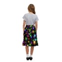 Star Colorful Christmas Abstract Kids  Ruffle Flared Wrap Midi Skirt View4