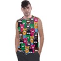 Cat Funny Colorful Pattern Men s Regular Tank Top View1